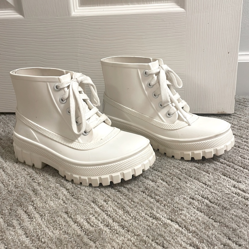 Givenchy Rubber Lace Up Boots